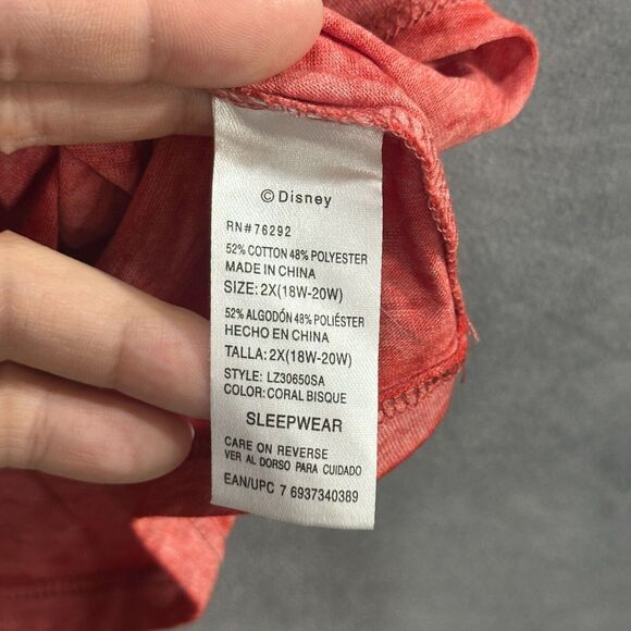 Disney Stitch Mondays Got Me Like Women's Plus Size 2X Graphic T-Shirt Sleepwear - Picture 4 of 9